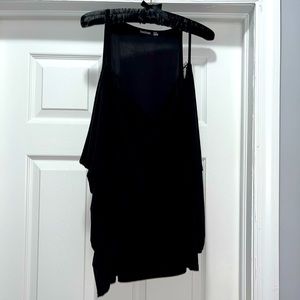 Lace cold shoulder blouse